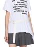  - SACAI - Cinched Waist Graphic T-shirt