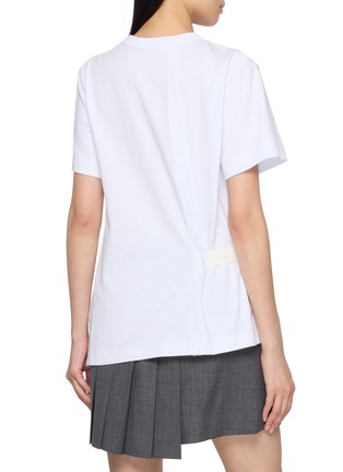 Back View - Click To Enlarge - SACAI - Cinched Waist Graphic T-shirt