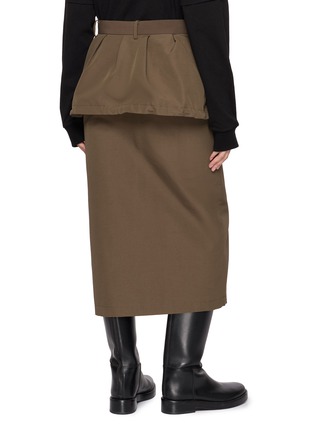 Back View - Click To Enlarge - SACAI - Drawstring Panel Cargo Midi Skirt