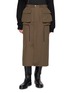 SACAI Drawstring Panel Cargo Midi Skirt