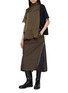 Figure View - Click To Enlarge - SACAI - Short Sleeve Satin Jersey Blouse