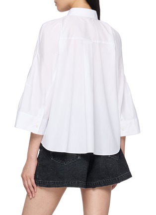 Back View - Click To Enlarge - SACAI - Flared Raglan Sleeve Shirt