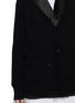 - SACAI - Layered Tailored Blazer Wool Knit Cardigan