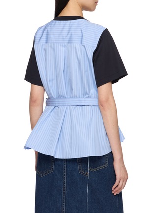 Back View - Click To Enlarge - SACAI - Hybrid Shirt T-Shirt