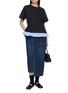 Figure View - Click To Enlarge - SACAI - Hybrid Shirt T-Shirt
