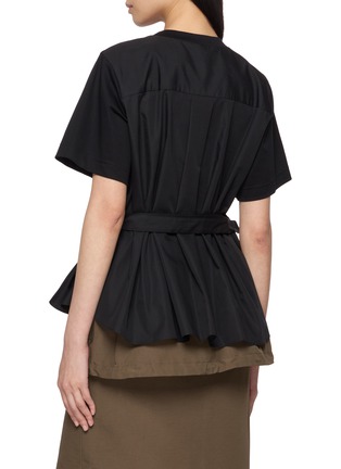 Back View - Click To Enlarge - SACAI - Hybrid Shirt T-Shirt