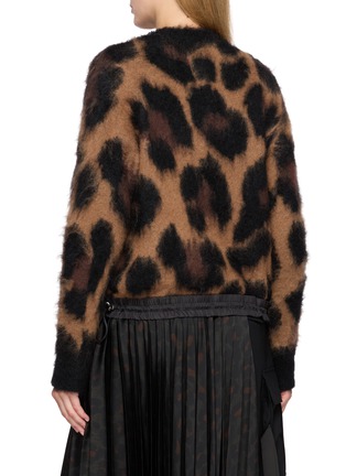 Back View - Click To Enlarge - SACAI - Leopard Knit Sweater