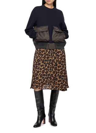 Figure View - Click To Enlarge - SACAI - Sponge Sweat Blouson Jacket