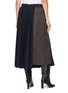 Back View - Click To Enlarge - SACAI - Pleated Herringbone Suiting Midi Skirt