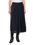 SACAI Pleated Herringbone Suiting Midi Skirt