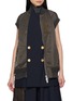 SACAI Hybrid Nylon Suting Midi Skirt