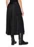 Back View - Click To Enlarge - SACAI - Pleated Leopard Suiting Midi Skirt