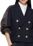  - SACAI - Hybrid Short Sleeve Nylon Suiting Jacket