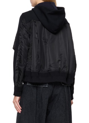 Back View - Click To Enlarge - SACAI - MA-1 Panelled Zip Hoodie