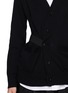  - SACAI - Layered Poplin Shirt Cotton Knit Cardigan