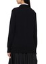 Back View - Click To Enlarge - SACAI - Layered Poplin Shirt Cotton Knit Cardigan
