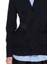  - SACAI - Layered Poplin Shirt Cotton Knit Cardigan