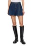 SACAI Belted Cotton Denim Shorts