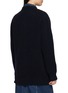 Back View - Click To Enlarge - SACAI - Denim Panel Wool Knit Cardigan