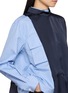  - SACAI - Hybrid Satin Blouse Shirt