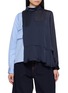 SACAI Hybrid Satin Blouse Shirt