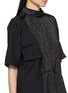  - SACAI - Hybrid Suiting Leopard Blouse