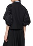 Back View - Click To Enlarge - SACAI - Hybrid Short Sleeve Nylon Suiting Jacket