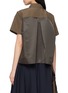 Back View - Click To Enlarge - SACAI - Hybrid Pleated Back Shirt
