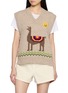CASA POMA Llama Knit Gilet