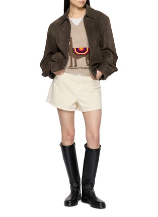 Figure View - Click To Enlarge - CASA POMA - Llama Knit Gilet