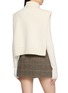 Back View - Click To Enlarge - CASA POMA - Heart Knit Mini Poncho