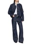 Figure View - Click To Enlarge - SACAI - X Levi's Belted Flared Leg Denim Jeans