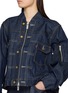  - SACAI - X Levi's Zip-Up Elasticated Hem Denim Jacket