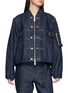 SACAI X Levi's Zip-Up Elasticated Hem Denim Jacket