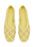 Detail View - Click To Enlarge - PEDDER RED - Freja Woven Leather Flats