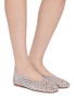 Figure View - Click To Enlarge - PEDDER RED - Freja Woven Leather Flats