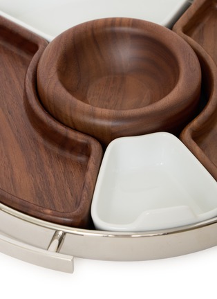 Detail View - Click To Enlarge - CHRISTOFLE - Mood Coffee Stainless Steel Round Tray