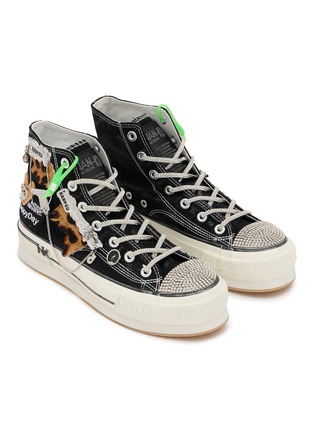 Detail View - Click To Enlarge - NAN-KU COUTURE - Embellished High Top Women's Sneakers