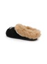  - NAN-KU COUTURE - Embellished Suede Shearling Clogs
