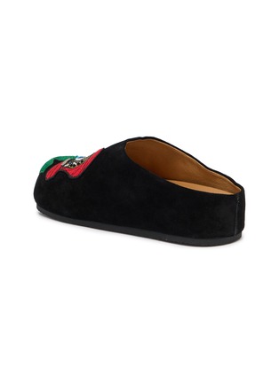  - NAN-KU COUTURE - Embroidered Patch Suede Clogs