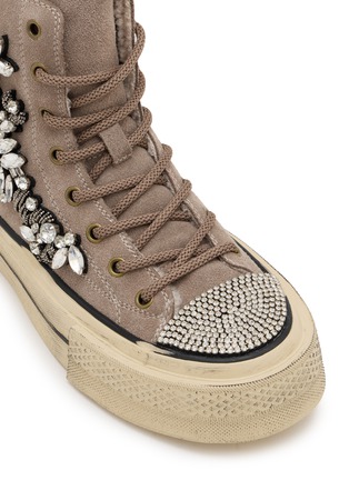 Detail View - Click To Enlarge - NAN-KU COUTURE - Embellished High Top Women's Sneakers