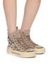 Figure View - Click To Enlarge - NAN-KU COUTURE - Embellished High Top Women's Sneakers