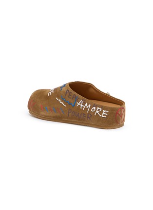  - NAN-KU COUTURE - Embellished Printed Suede Clogs