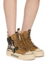 Figure View - Click To Enlarge - NAN-KU COUTURE - Embellished High Top Women's Sneakers