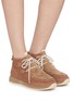 Figure View - Click To Enlarge - GAIMO - Prince Suede Shearling Ankle Boots
