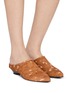 Figure View - Click To Enlarge - GAIMO - Manila Pelo Bambi Hair Mules