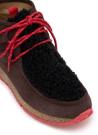 Detail View - Click To Enlarge - GAIMO - Prince Suede Shearling Ankle Boots