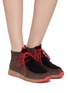 Figure View - Click To Enlarge - GAIMO - Prince Suede Shearling Ankle Boots