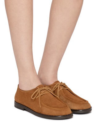 Figure View - Click To Enlarge - GAIMO - Belina Suede Derby Shoes