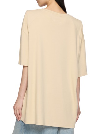 Back View - Click To Enlarge - MM6 MAISON MARGIELA - Printed Graphic Cotton T-shirt